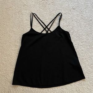 A&F black strappy tank, XS